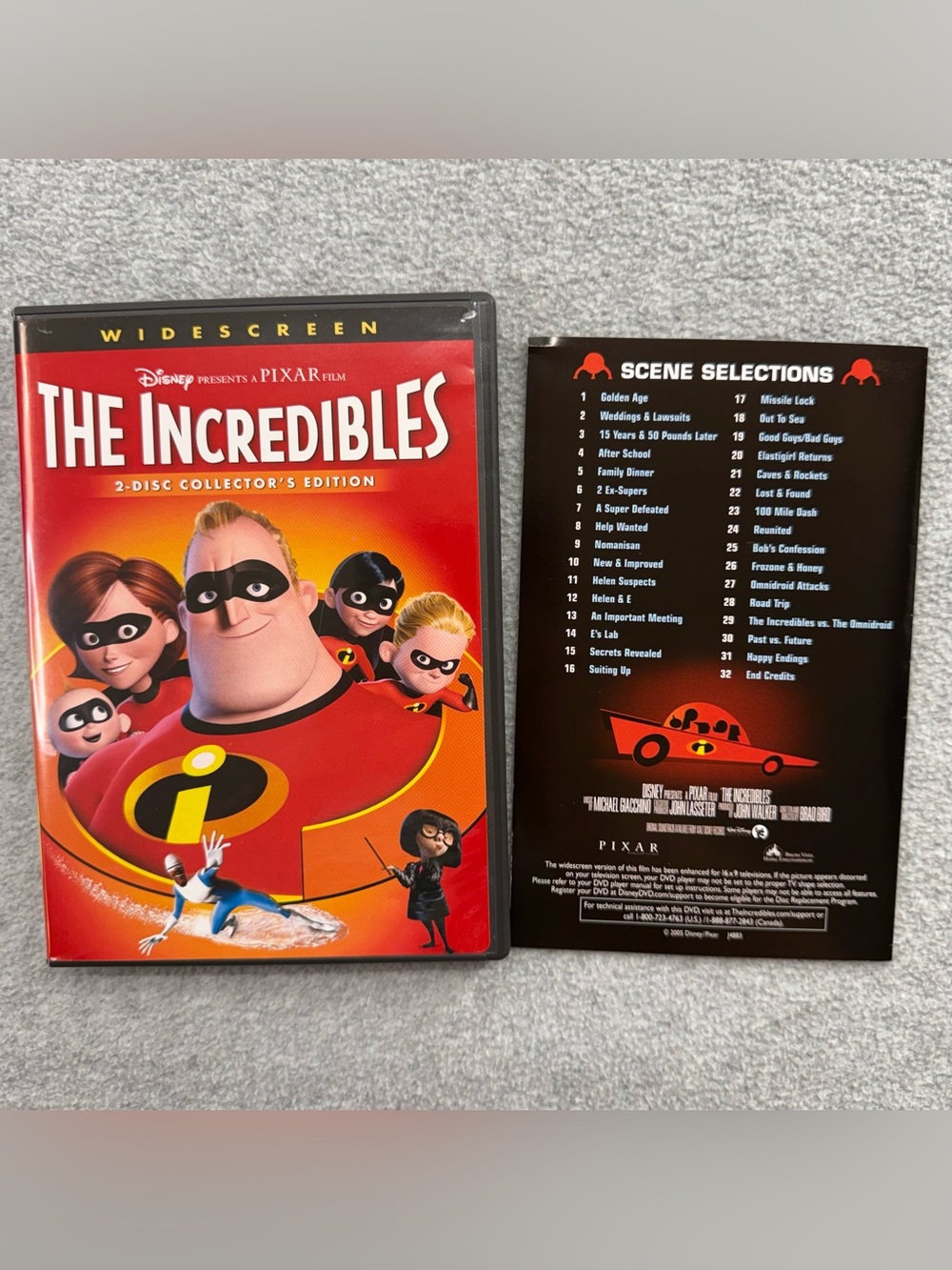 The Incredibles (2005 DVD, 2-Disc Collector's Edition, Widescreen) Disney Pixar - Picture 4 of 14